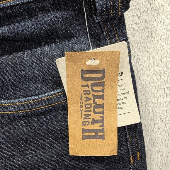 Duluth Trading Co Jeans Mens 36x34 Blue Ballroom Double Flex Slim Fit Denim - Picture 6 of 12
